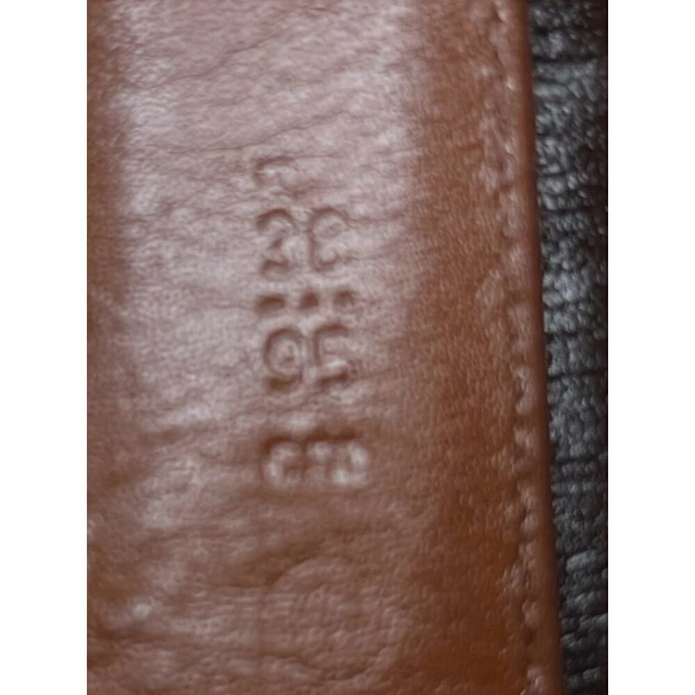 Vintage 1980’s Coach 5700 1” Burnished Cowhide Leather Belt - Size 38 - Picture 4 of 8